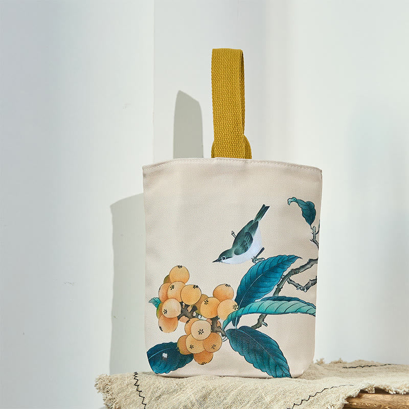 Loquat Bird Canvas Handbag - Image 2