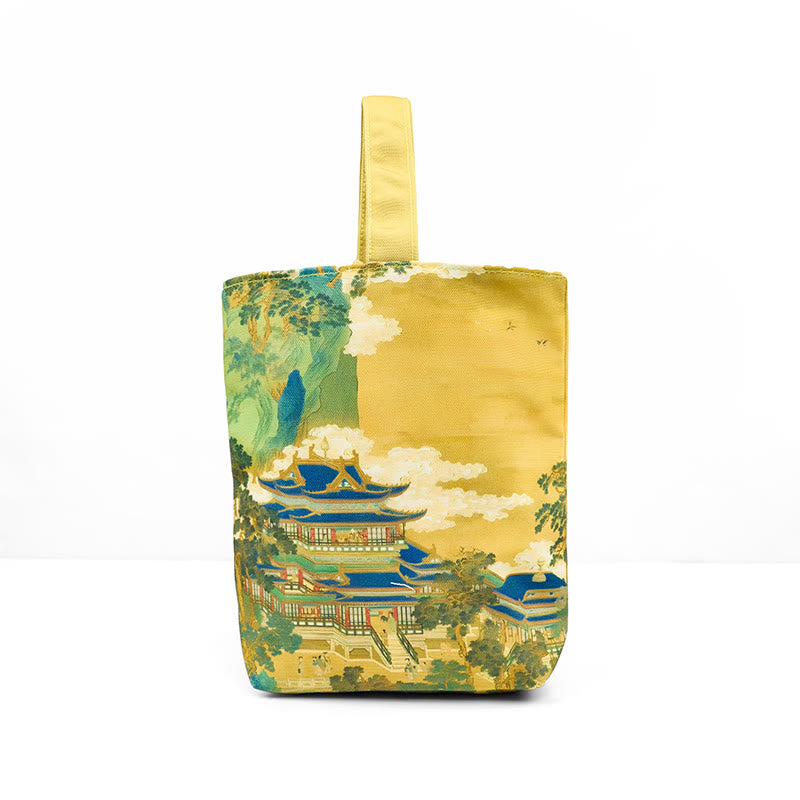 Immortal Pavilions Roses Canvas Handbag - Image 3