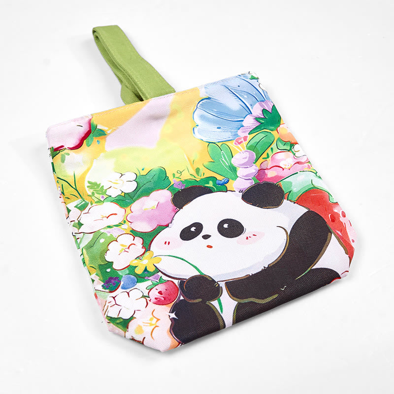 Panda Orchid Loquat Canvas Handbag - Image 4