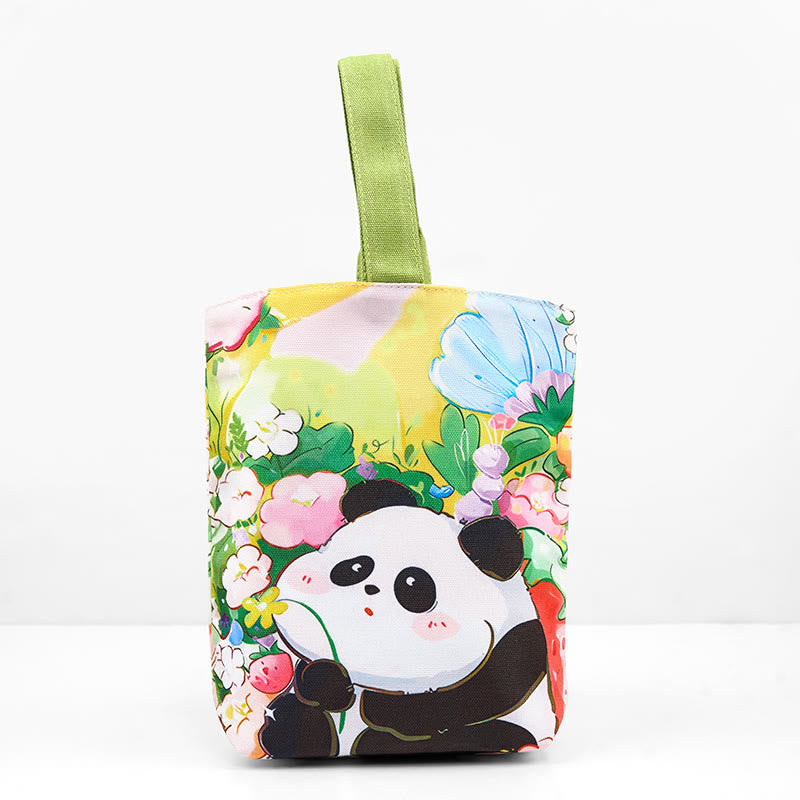 Panda Orchid Loquat Canvas Handbag - Image 3