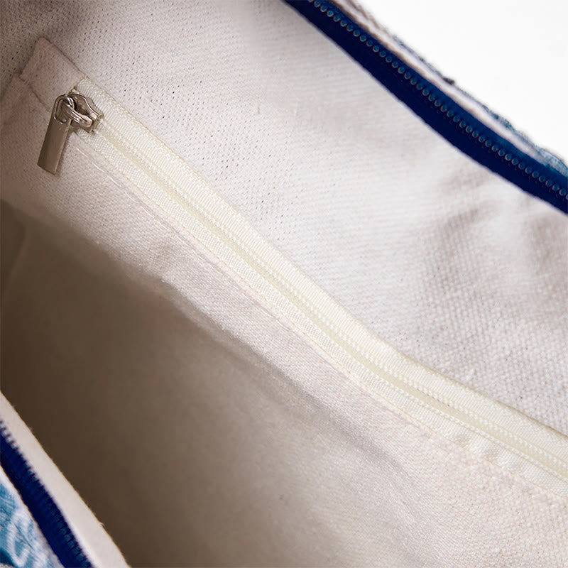 Cotton Stripes Pattern Crossbody Bag Shoulder Bag - Image 7