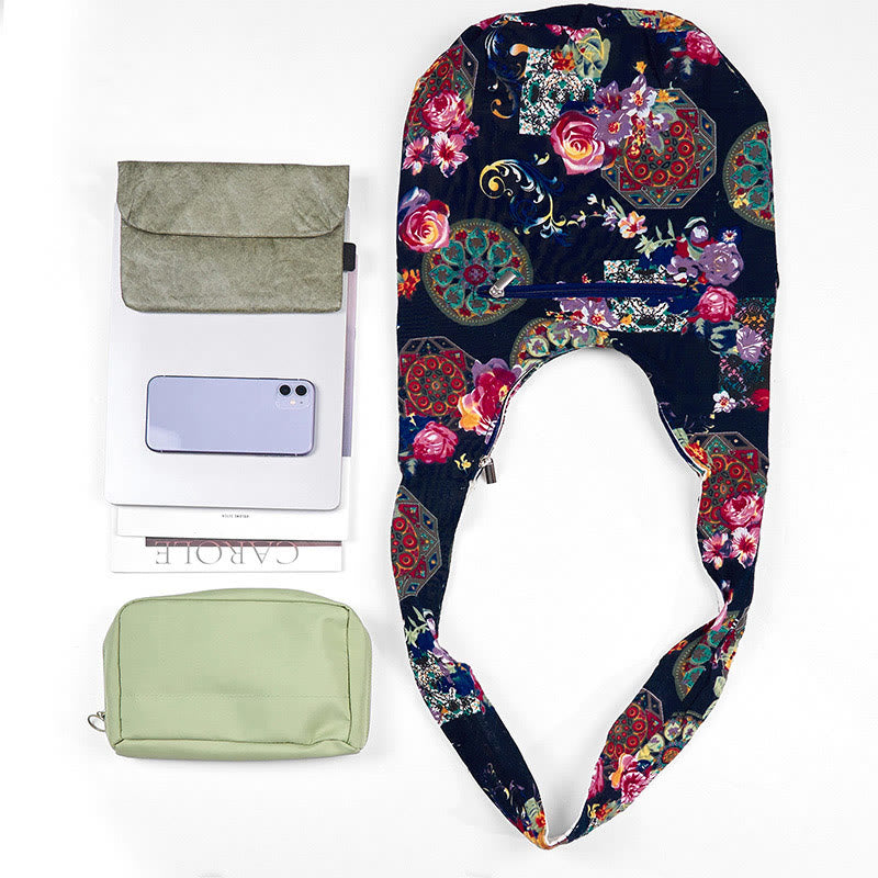 Cotton Flower Pattern Crossbody Bag Shoulder Bag - Image 5