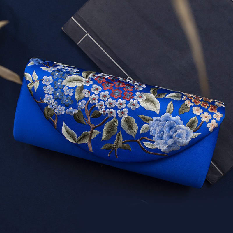 Hydrangea Su Embroidery Wedding Shopping Wallet Purse Handbag Crossbody Bag - Image 18