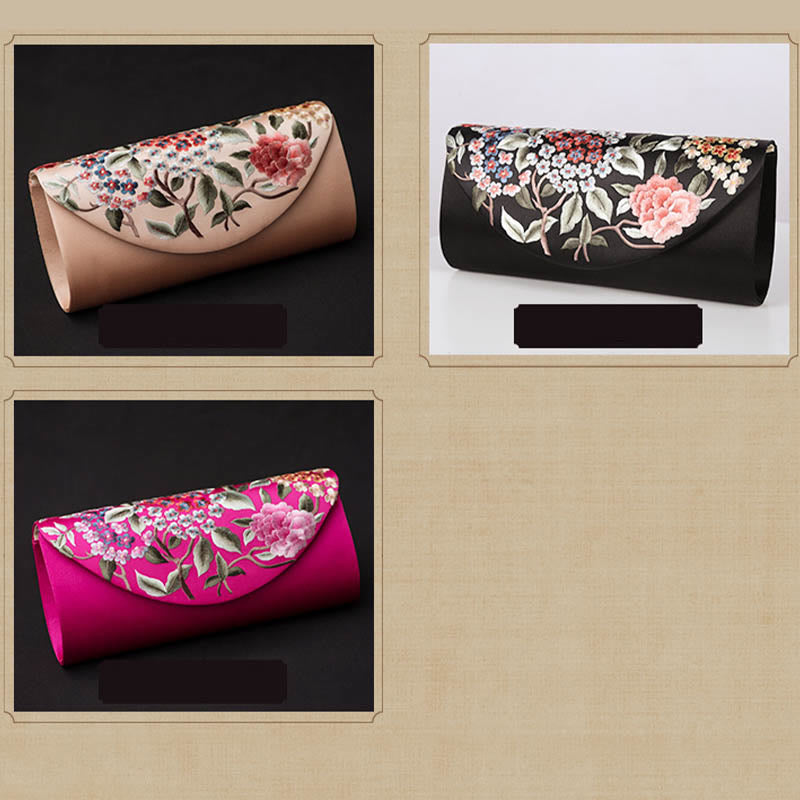 Hydrangea Su Embroidery Wedding Shopping Wallet Purse Handbag Crossbody Bag - Image 28