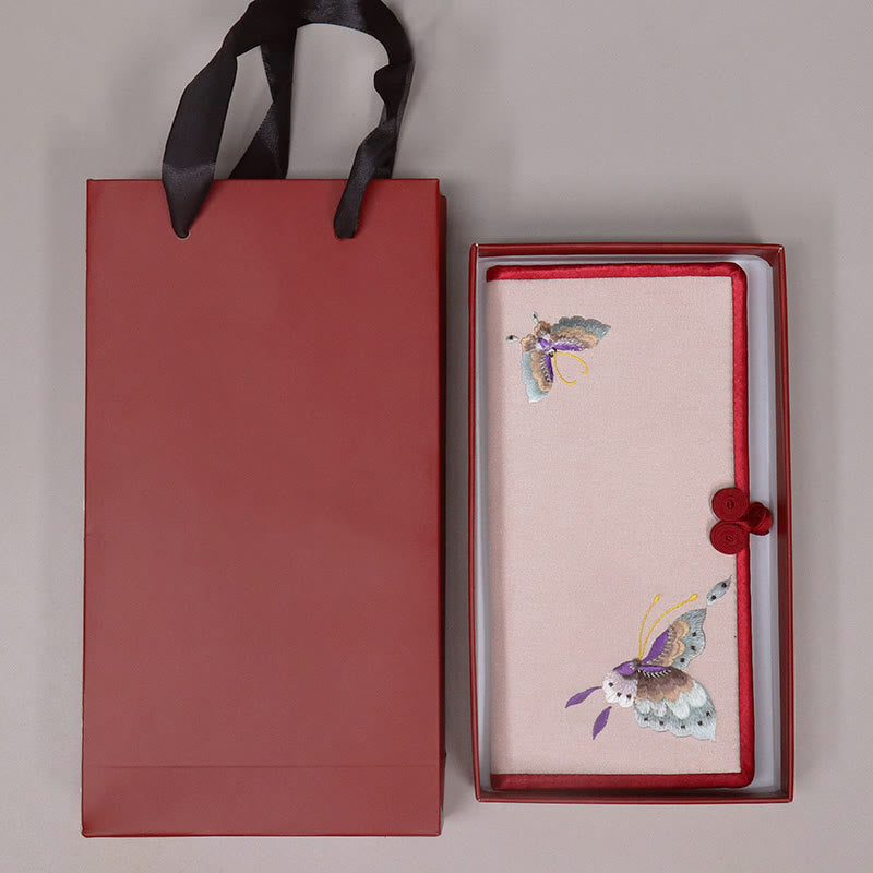 Butterfly Orchid Su Embroidery Journey Shopping Purse Handbag - Image 4