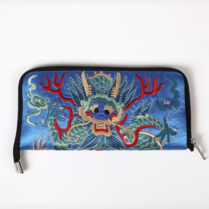 Mythical Beast Phoenix Dragon Qilin Su Embroidery Ticket Folder Storage Journey Shopping Purse Handbag - Image 15