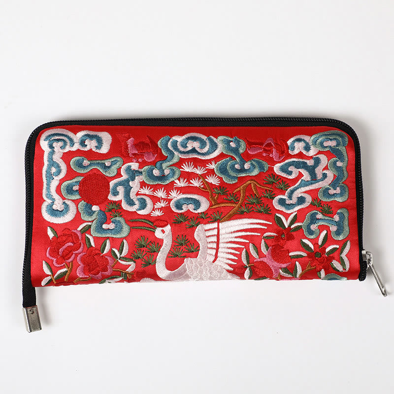 Mythical Beast Phoenix Dragon Qilin Su Embroidery Ticket Folder Storage Journey Shopping Purse Handbag - Image 28