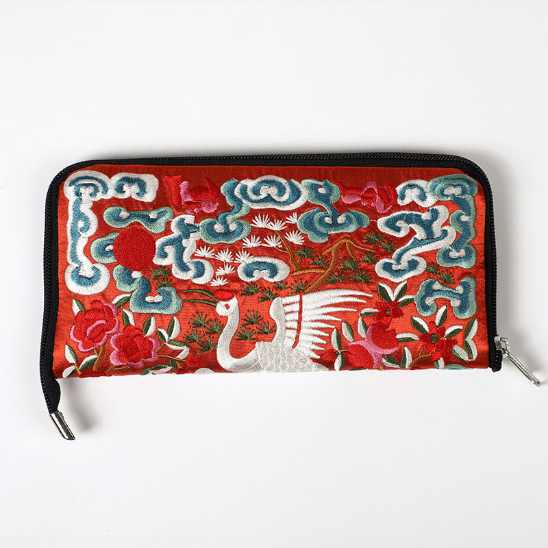 Mythical Beast Phoenix Dragon Qilin Su Embroidery Ticket Folder Storage Journey Shopping Purse Handbag - Image 33