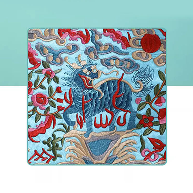 Mythical Beast Phoenix Dragon Qilin Su Embroidery Ticket Folder Storage Journey Shopping Purse Handbag - Image 36