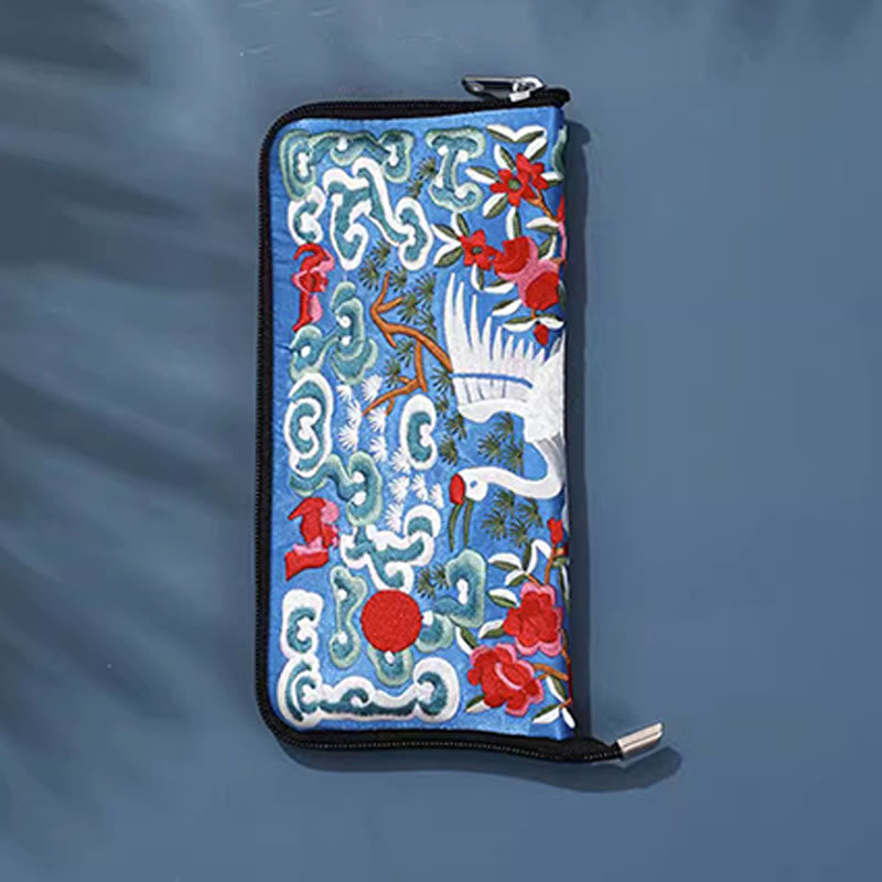 Mythical Beast Phoenix Dragon Qilin Su Embroidery Ticket Folder Storage Journey Shopping Purse Handbag - Image 30
