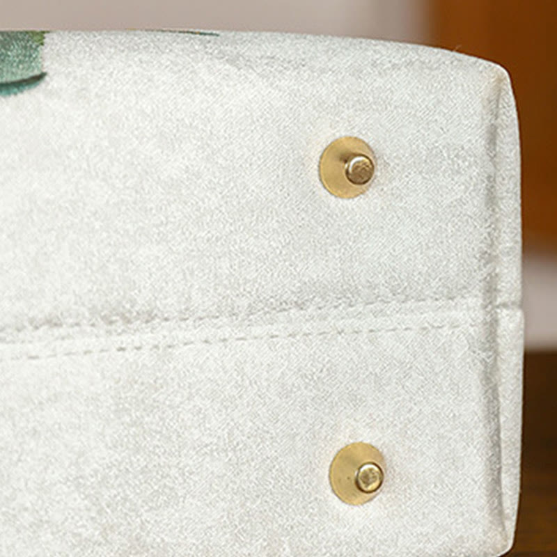 Embroidery Bamboo Handle Tassel Handbags - Image 13