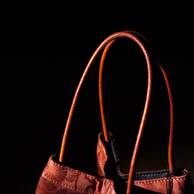 Plum Flower Bamboo Branches Embroidery Tassel Xiangyunsha Silk Shoulder Bag Hangbags - Image 17