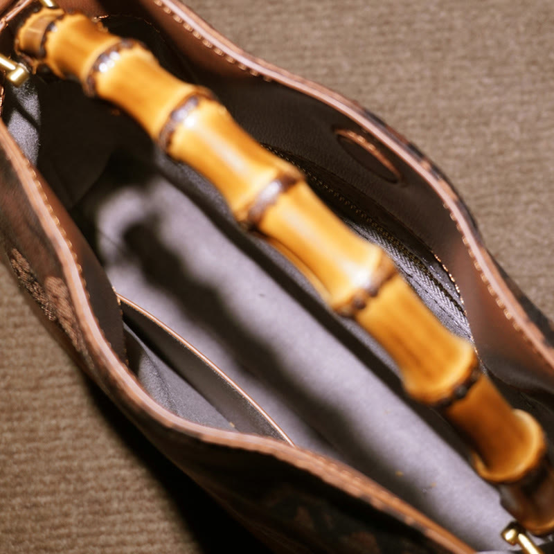 Lush Bamboo Handle Xiangyunsha Silk Crossbody Bag Hangbags - Image 29