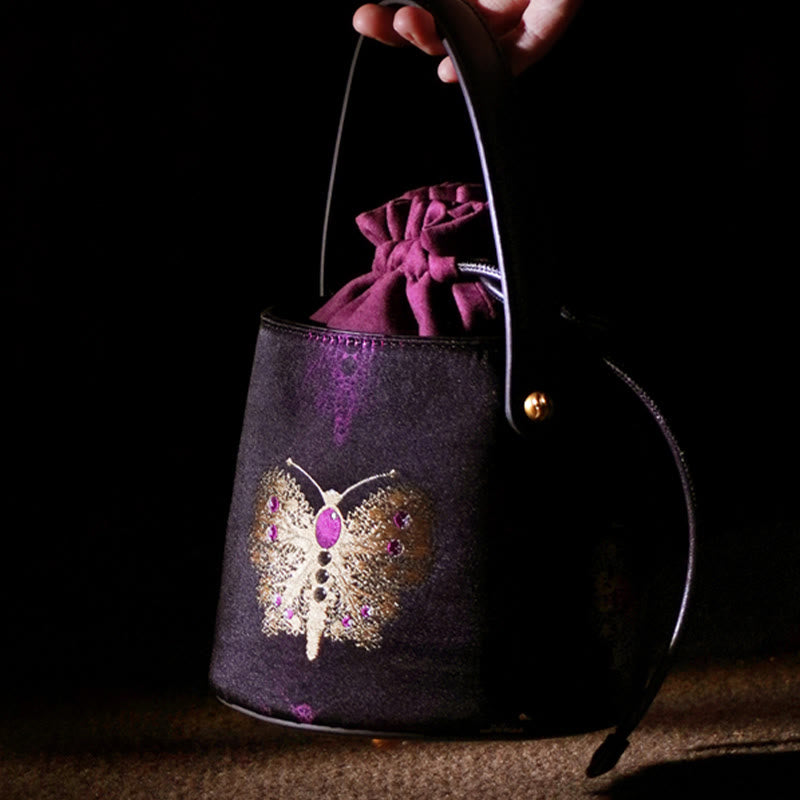 Butterfly Song Brocade Crossbody Bag Shoudler Bag - Image 5