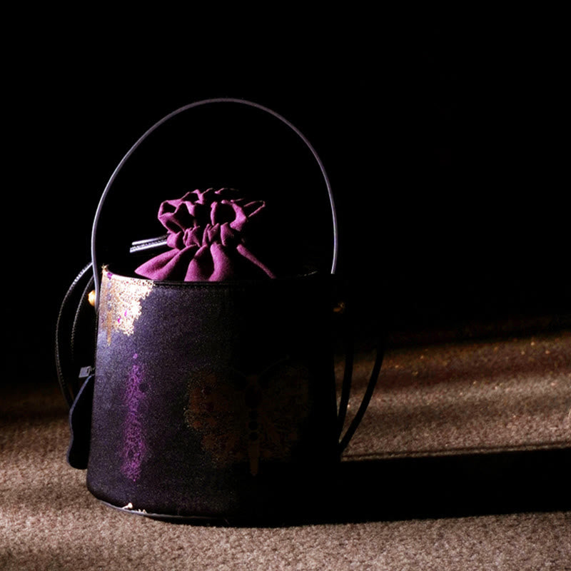 Butterfly Song Brocade Crossbody Bag Shoudler Bag - Image 4