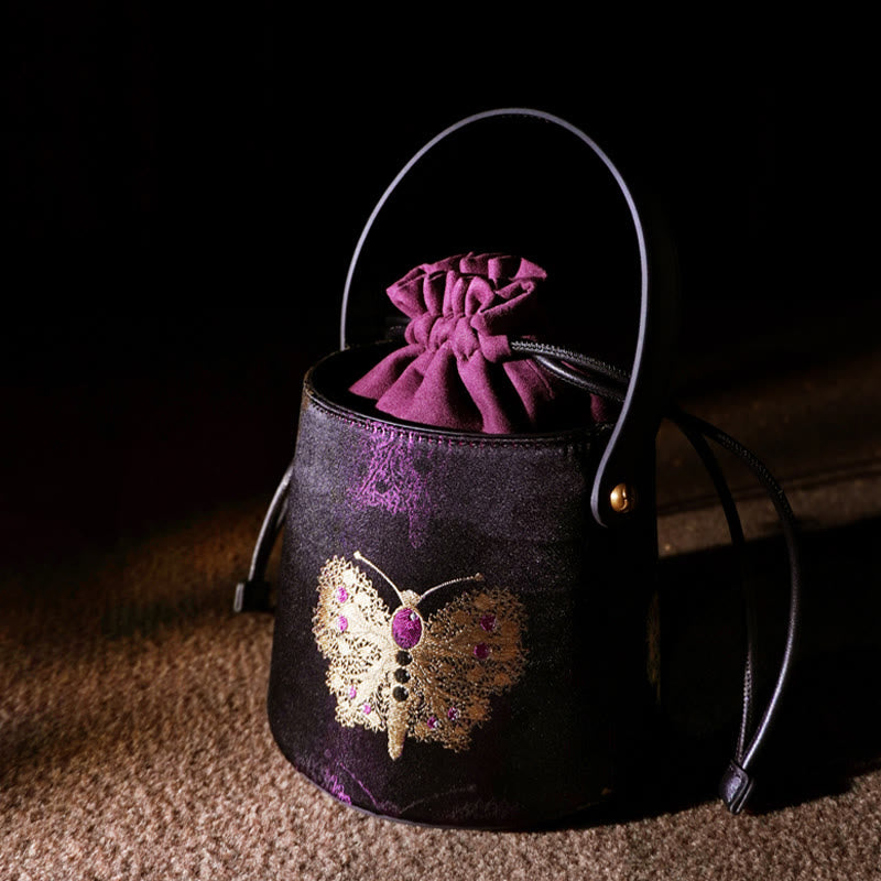 Butterfly Song Brocade Crossbody Bag Shoudler Bag - Image 2