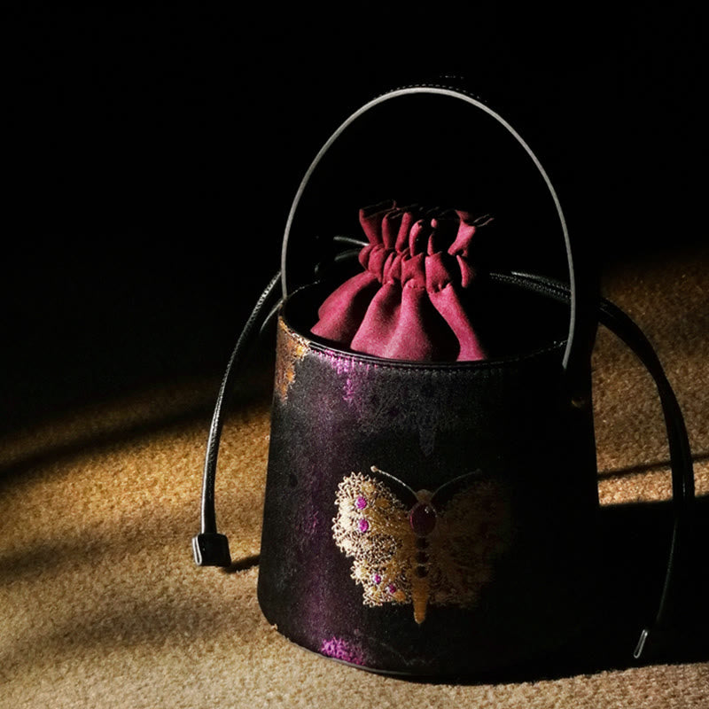 Butterfly Song Brocade Crossbody Bag Shoudler Bag - Image 3