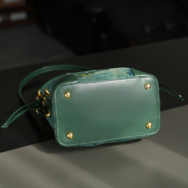 Handmade River Mountain Bead Pearl Tassel Xiangyunsha Silk Crossbody Bag Hangbags - Image 7