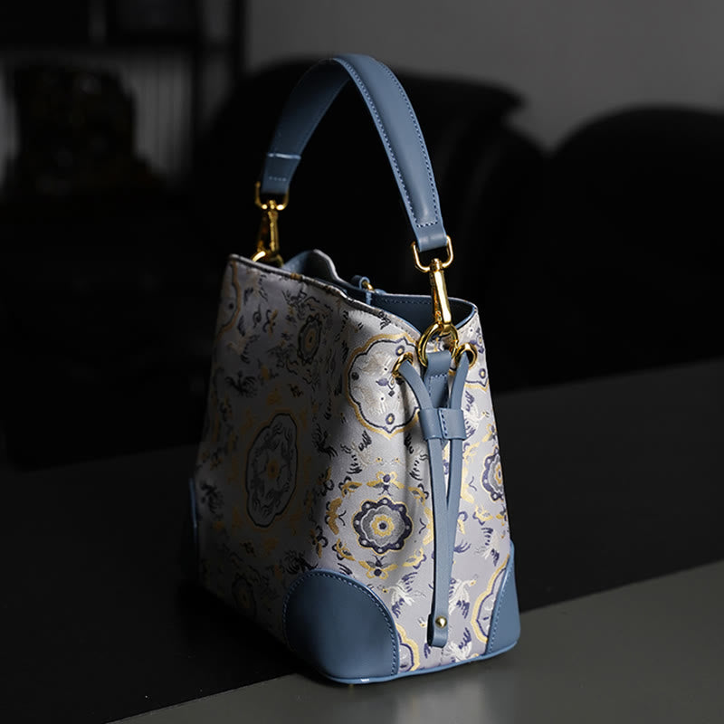 Handmade Crane Deer Engraving Personalized Song Brocade Crossbody Bag Hangbags - Image 3