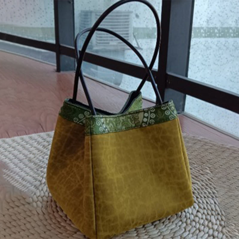 Bamboo Branches Bead Pendant Tassel Xiangyunsha Silk Shoulder Bag Hangbags - Image 12