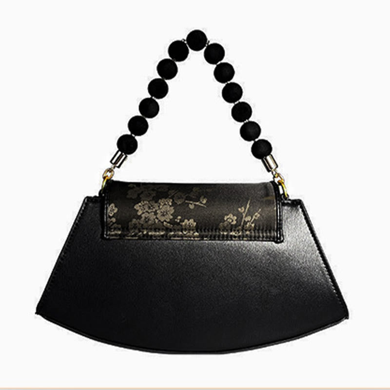 Plum Bamboo Bead Chain Xiangyunsha Silk Crossbody Bag Shoulder Bag - Image 7