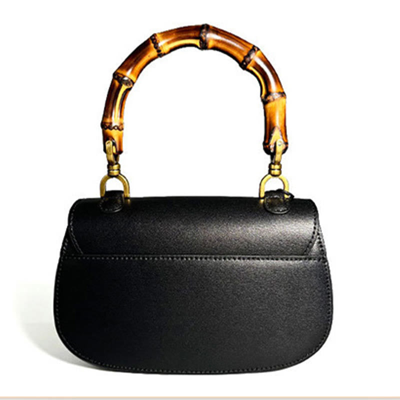 Curve Bamboo Handle Xiangyunsha Silk Crossbody Bag Hangbags - Image 10