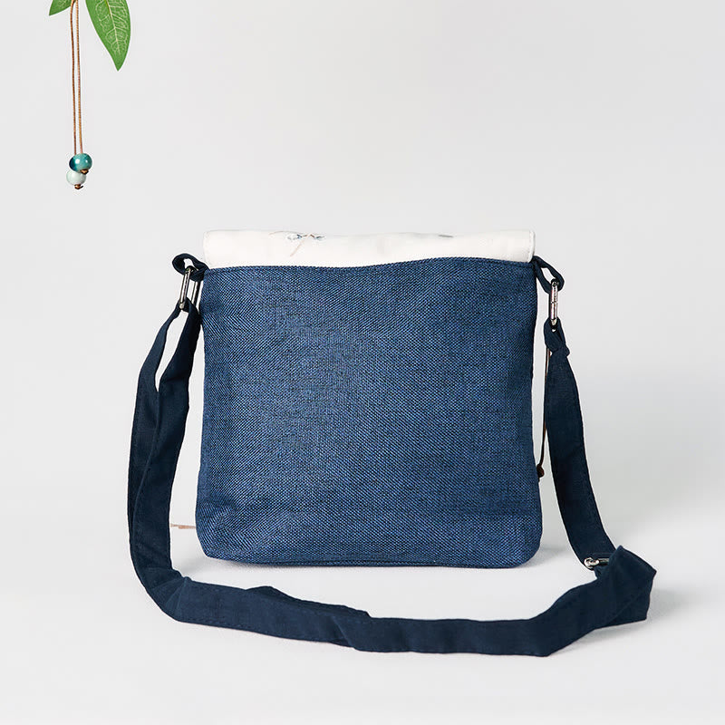 Handmade Embroidered Large Capacity Polyester Canvas Backpack - Image 4