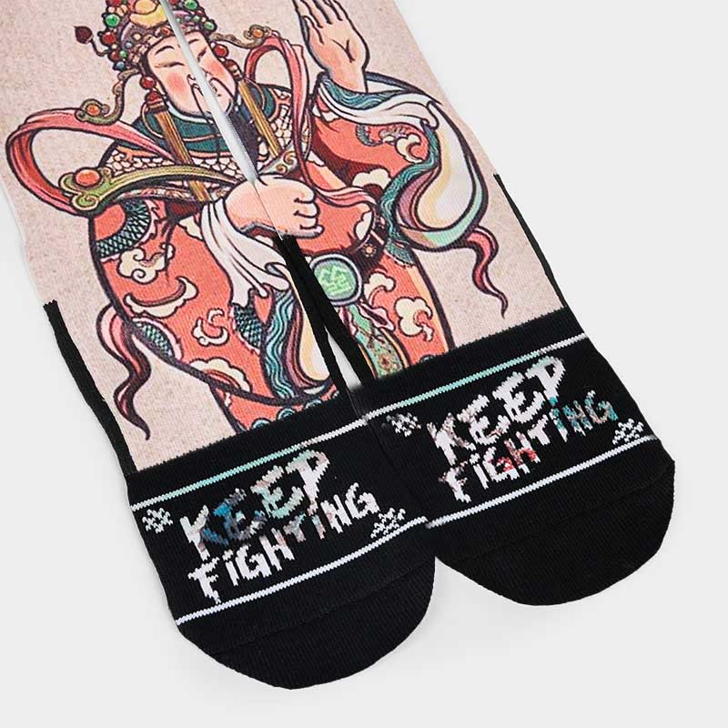 Casual God Of Wealth Ruyi Handle Micro Crew Men Women Unisex Socks - Image 13
