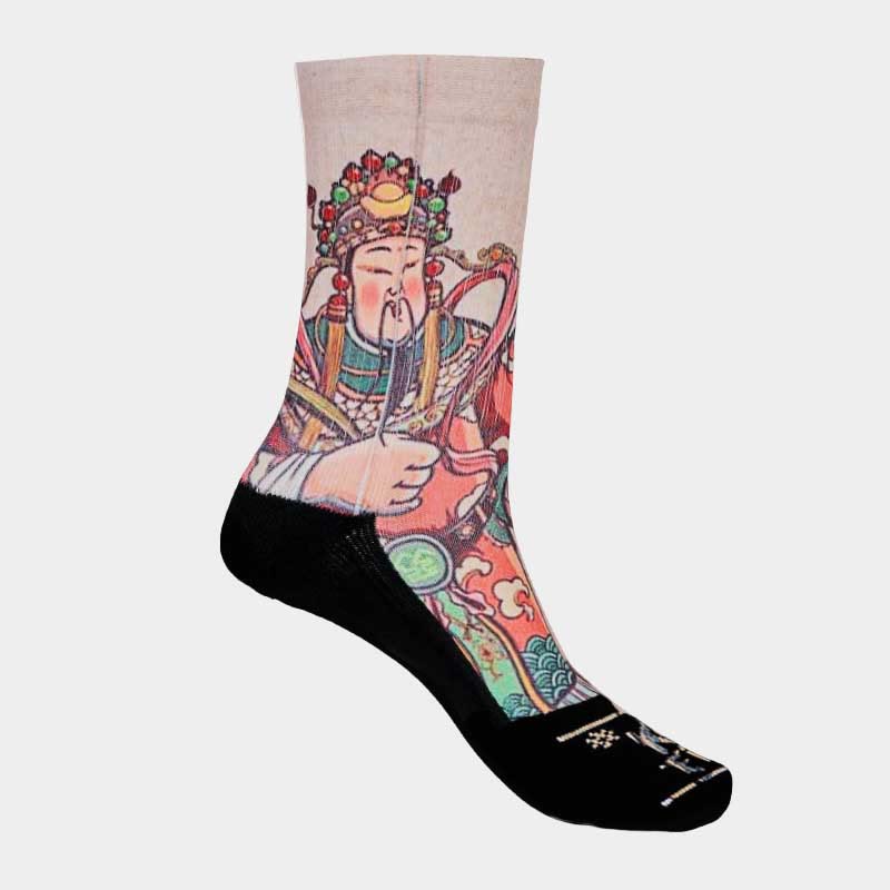 Casual God Of Wealth Ruyi Handle Micro Crew Men Women Unisex Socks - Image 14