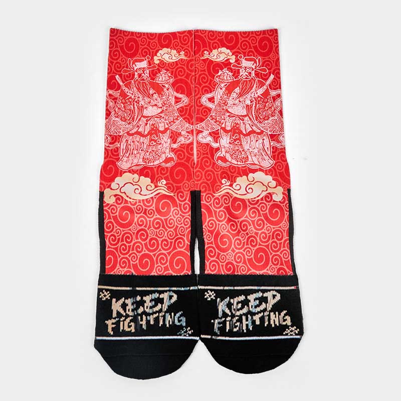 Casual God Of Wealth Auspicious Clouds Micro Crew Men Women Unisex Socks - Image 12