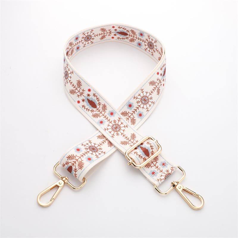 Boho Flowers Leaves Geometric Jacquard Adjustable Handbags Crossbody Shoulder Bag Straps Replacement - Image 6