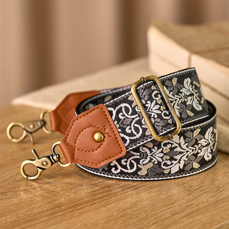 Flower Geometric Embroidery Adjustable Handbags Crossbody Shoulder Bag Straps Replacement - Image 29