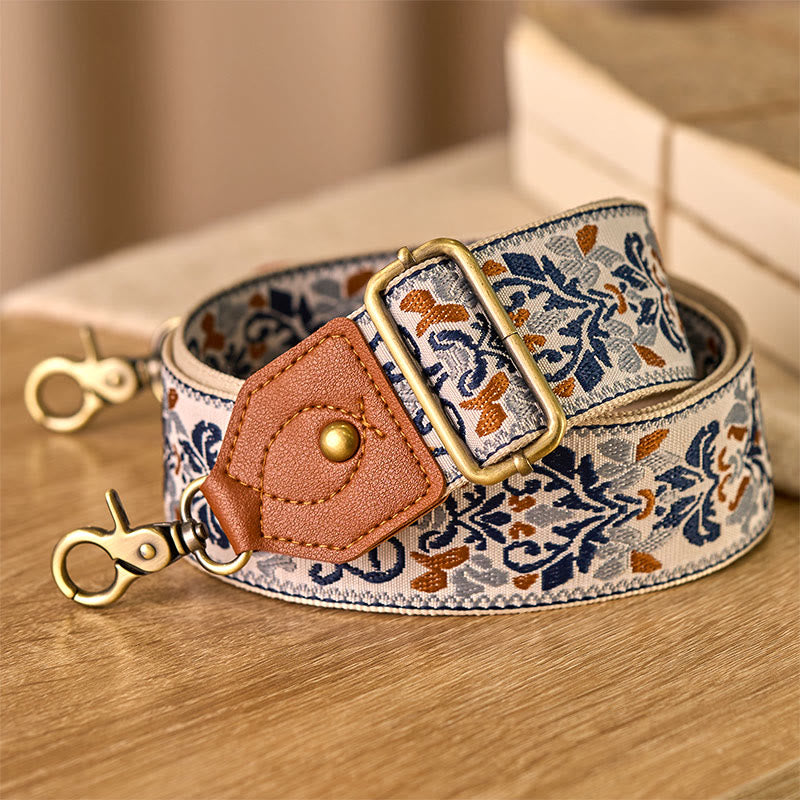 Flower Geometric Embroidery Adjustable Handbags Crossbody Shoulder Bag Straps Replacement - Image 24