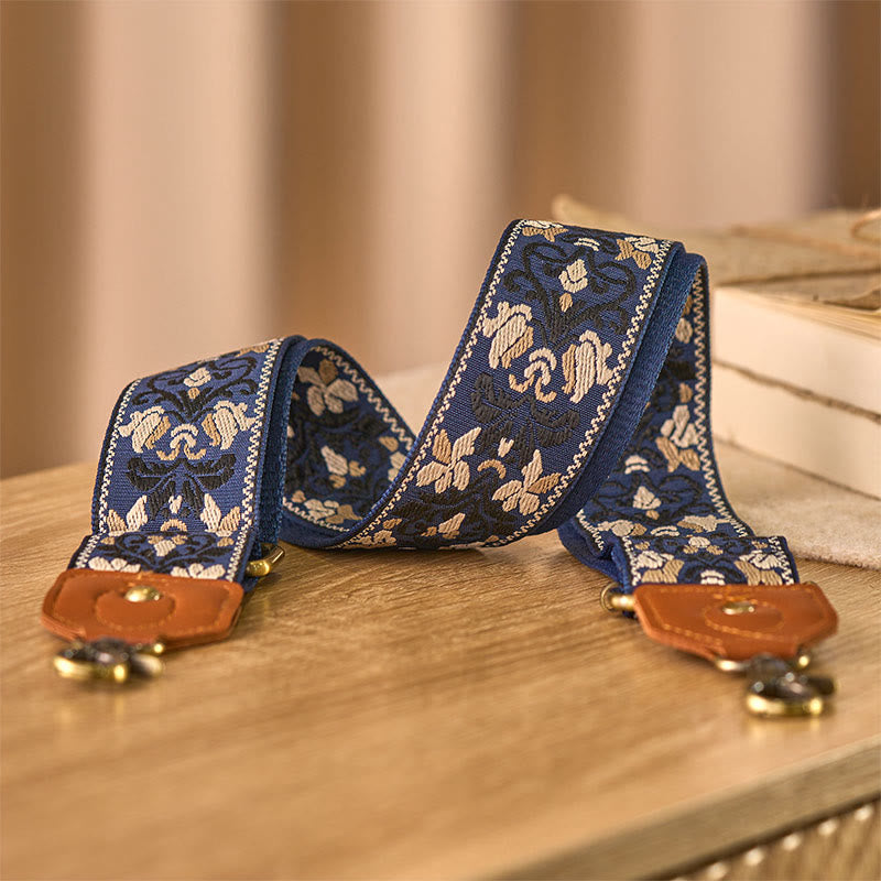 Flower Geometric Embroidery Adjustable Handbags Crossbody Shoulder Bag Straps Replacement - Image 8