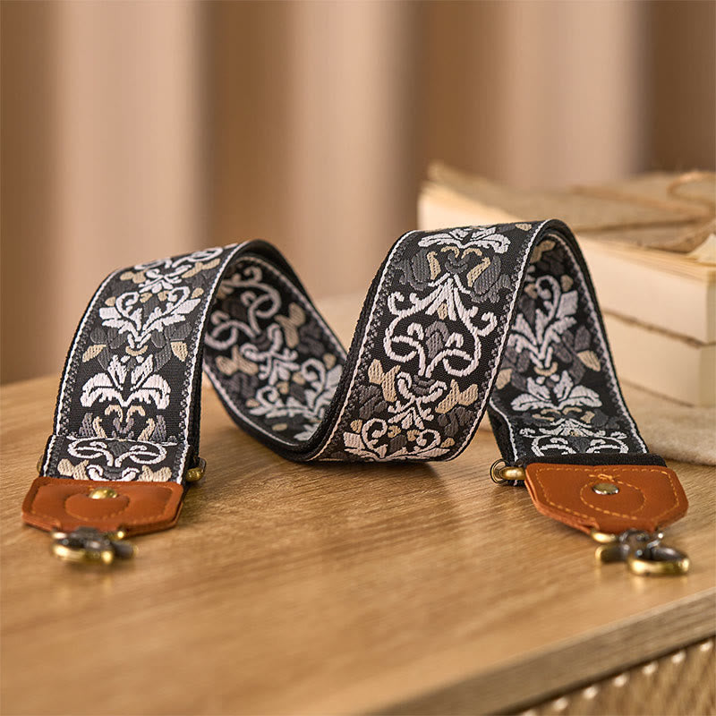 Flower Geometric Embroidery Adjustable Handbags Crossbody Shoulder Bag Straps Replacement - Image 28