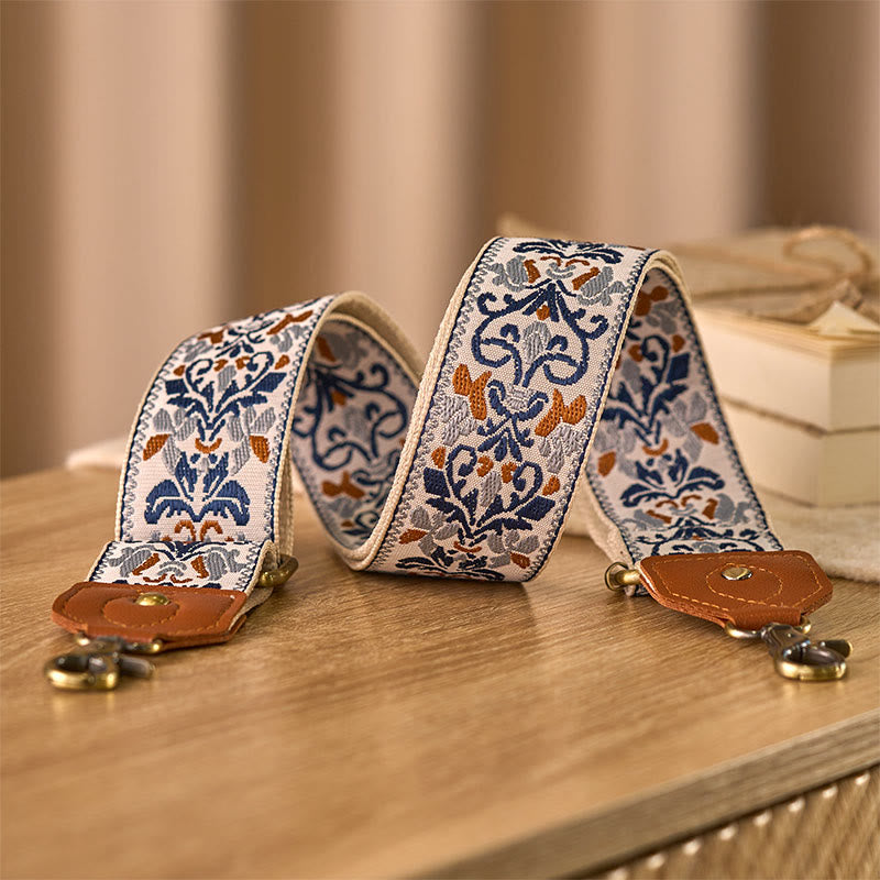 Flower Geometric Embroidery Adjustable Handbags Crossbody Shoulder Bag Straps Replacement - Image 23