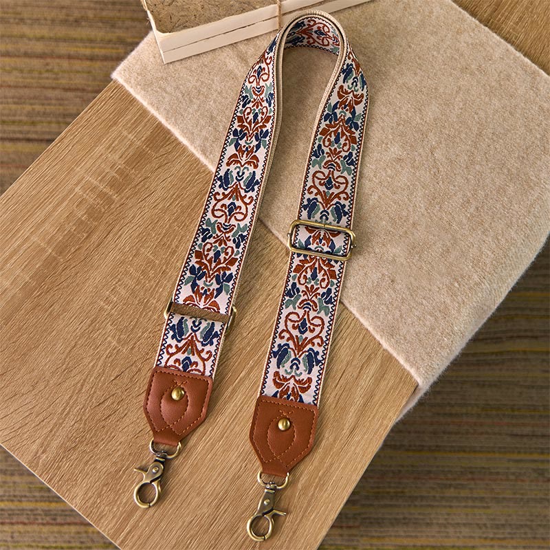 Flower Geometric Embroidery Adjustable Handbags Crossbody Shoulder Bag Straps Replacement - Image 17