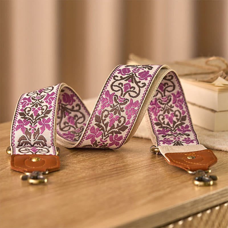 Flower Geometric Embroidery Adjustable Handbags Crossbody Shoulder Bag Straps Replacement - Image 13