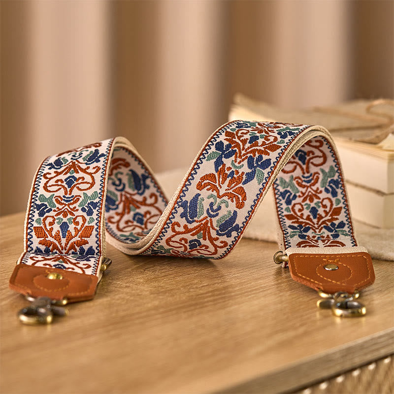 Flower Geometric Embroidery Adjustable Handbags Crossbody Shoulder Bag Straps Replacement - Image 18