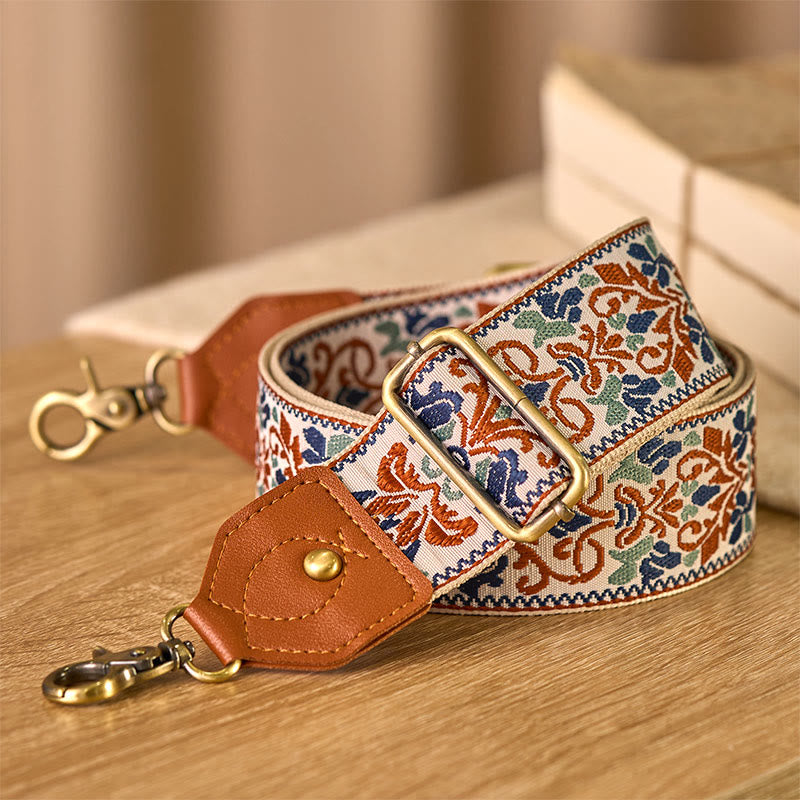 Flower Geometric Embroidery Adjustable Handbags Crossbody Shoulder Bag Straps Replacement - Image 19