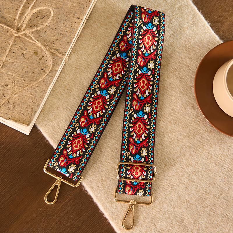 Bohemian Flower Geometric Stripes Embroidery Adjustable Handbags Crossbody Shoulder Bag Purse Straps Replacement - Image 20