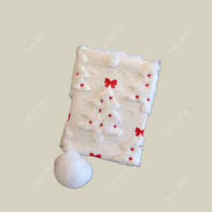 Edelweiss Butterfly Knot Plush Embroidered Cute Book Sleeve Notebook/Journal (A5/A6)