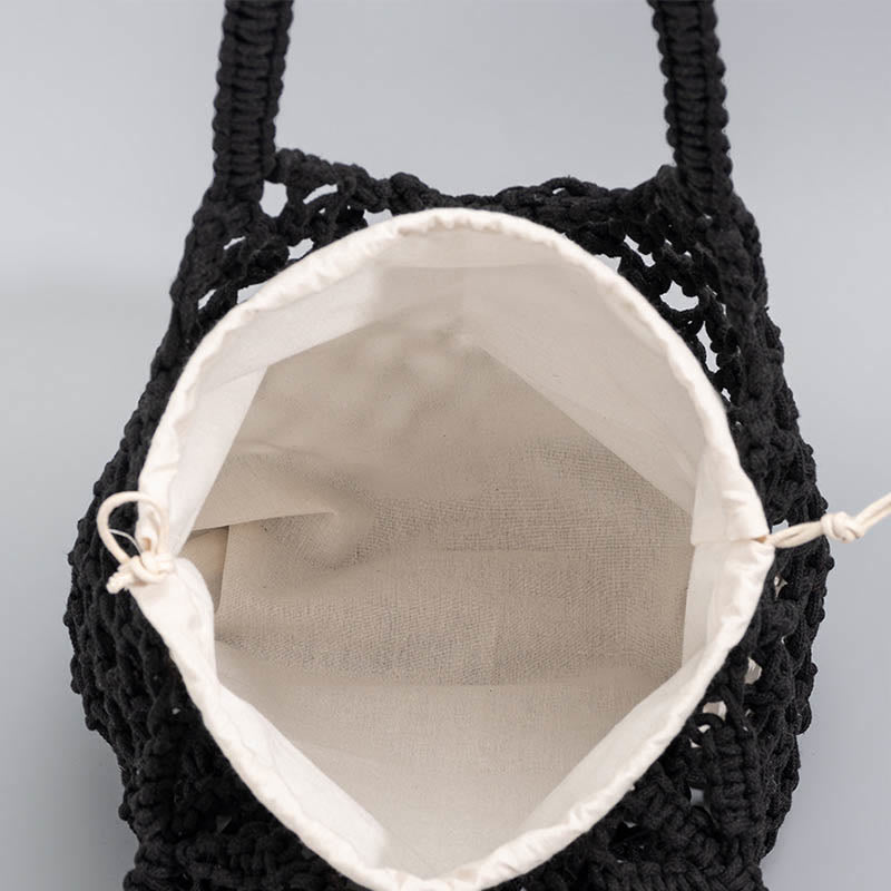 Hand-woven Cotton Thread Shoulder Bag Handbags - Image 10