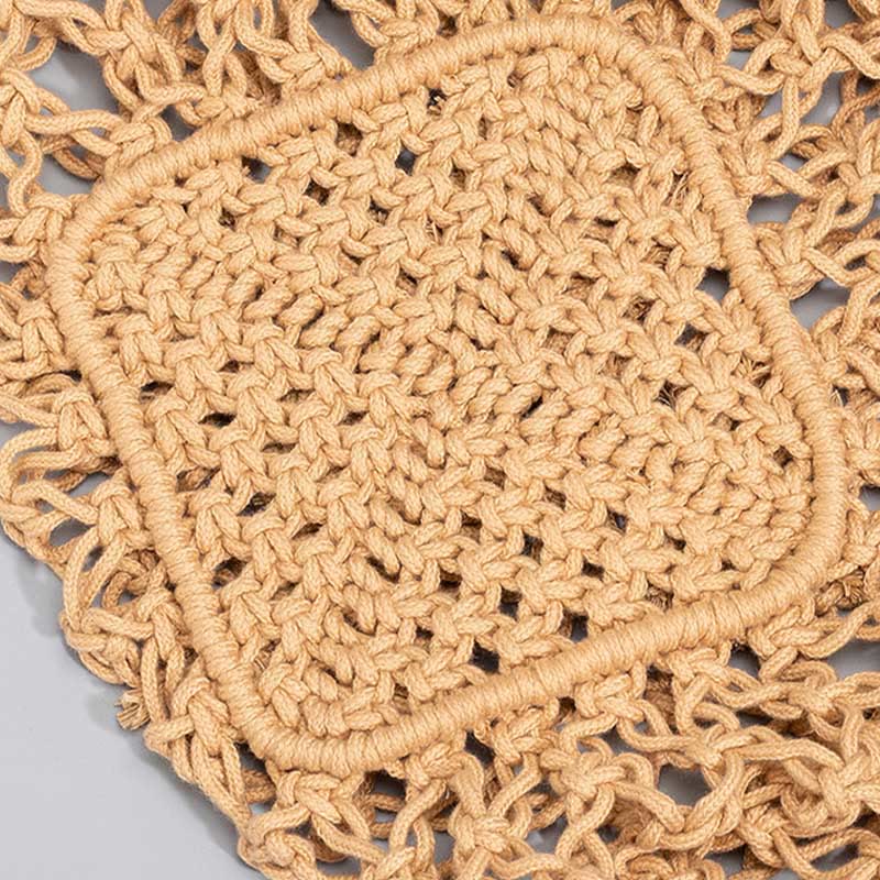 Hand-woven Cotton Thread Shoulder Bag Handbags - Image 3