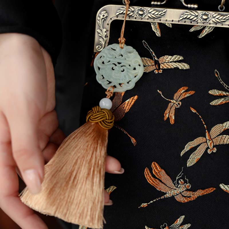 Small Dragonfly Metal Chain Crossbody Bag Shoulder Bag Cellphone Bag - Image 6