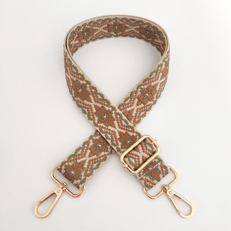 Multicolor Embroidered Shoulder Bag Straps - Image 6