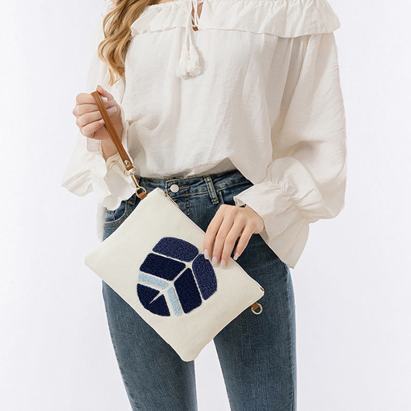 Evil Eye Leaf Hamsa Canvas Crossbody Bag Shoulder Bag Handbag - Image 13