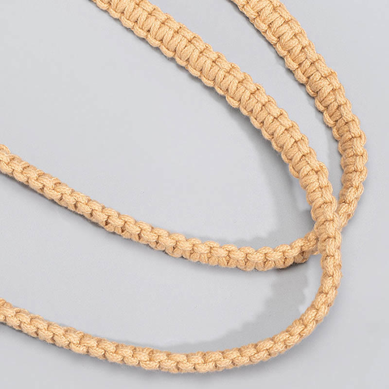Hand-woven Cotton Thread Shoulder Bag Handbags - Image 5