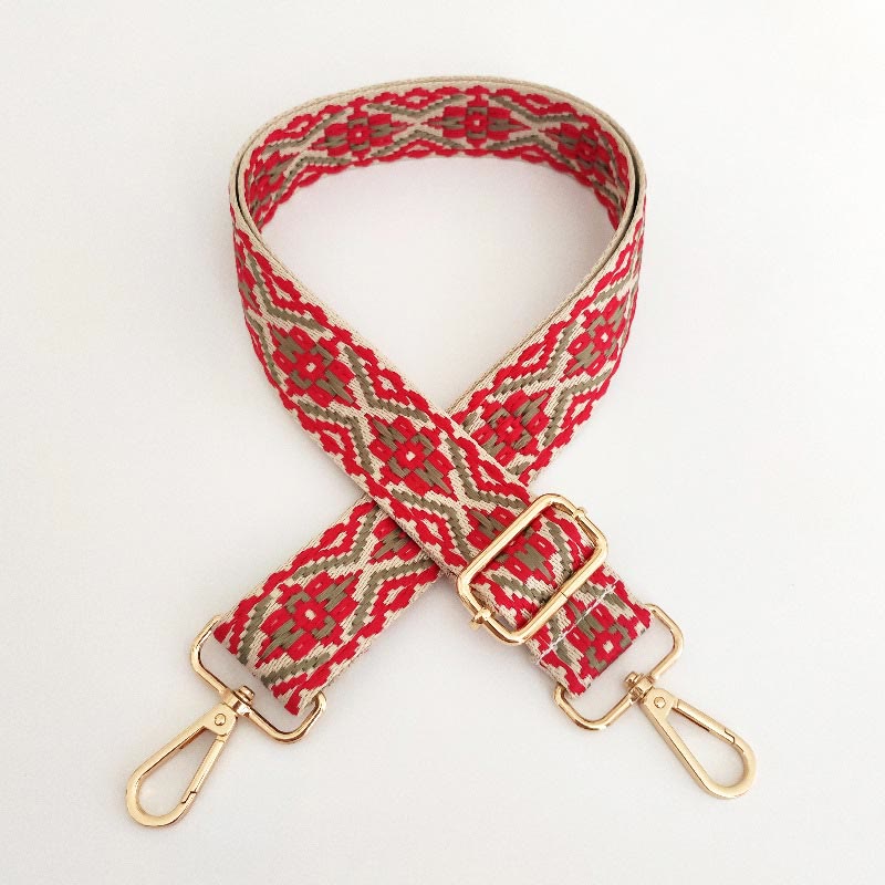 Multicolor Embroidered Shoulder Bag Straps - Image 7