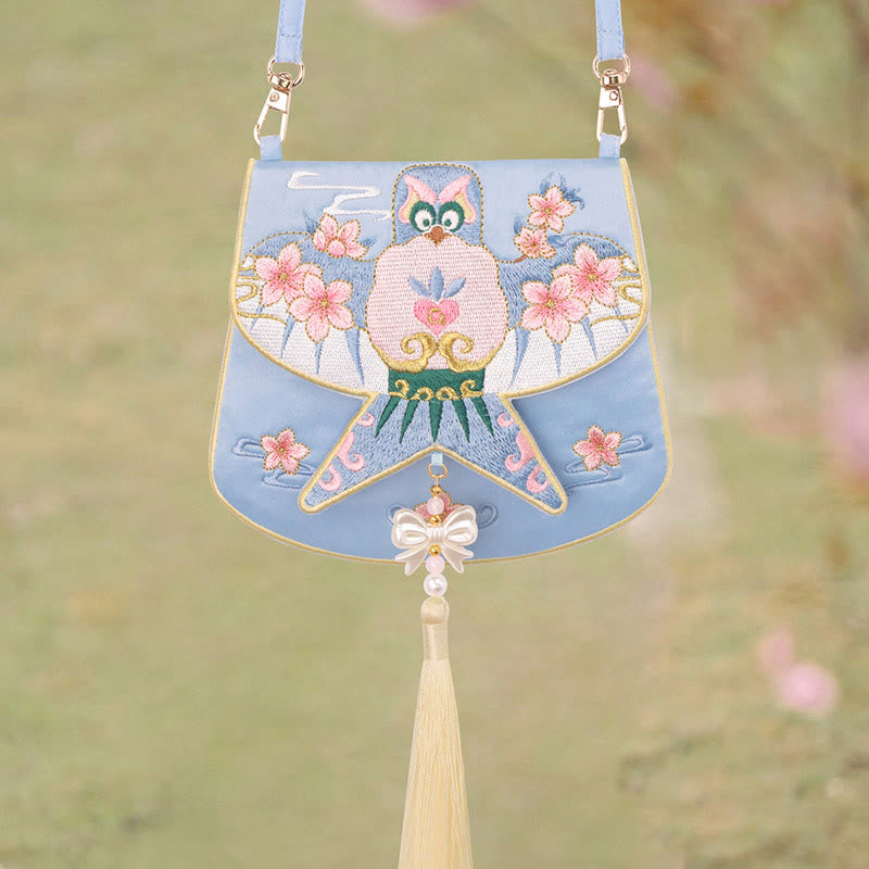 Luck Embroidery Lotus Koi Fish Rabbit Flower Hanfu Bag Crossbody Bag Shoulder Bag - Image 28